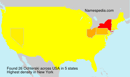 Surname Ochterski in USA