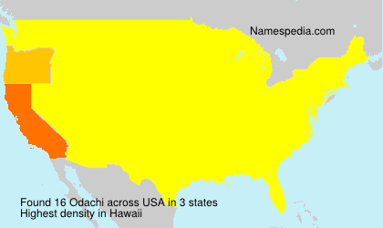 Surname Odachi in USA
