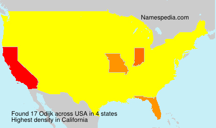 Surname Odijk in USA