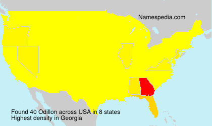 Surname Odillon in USA