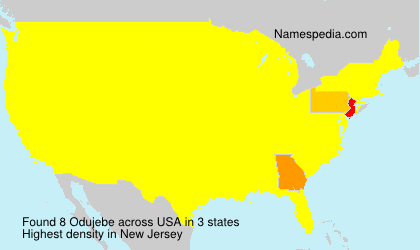 Surname Odujebe in USA