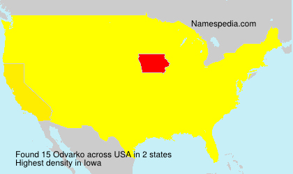 Surname Odvarko in USA Surname Odvarko in USA