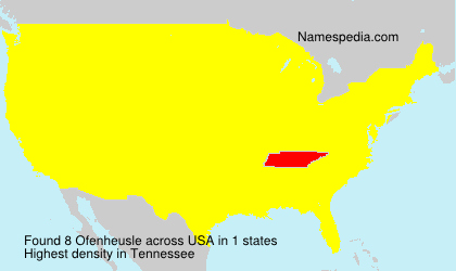 Surname Ofenheusle in USA Surname Ofenheusle in USA