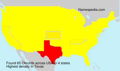 Surname Okruhlik in USA Surname Okruhlik in USA