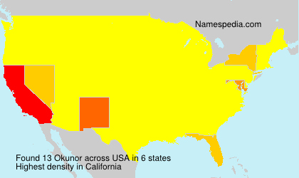 Surname Okunor in USA Surname Okunor in USA
