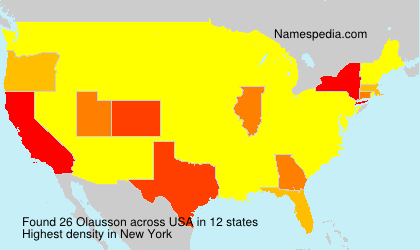 Surname Olausson in USA