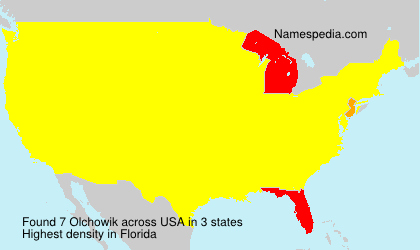 Surname Olchowik in USA