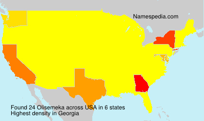 Surname Olisemeka in USA Surname Olisemeka in USA