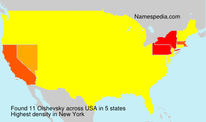 Surname Olshevsky in USA