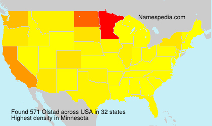 Surname Olstad in USA