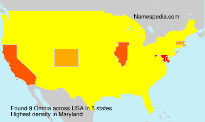 Surname Omnia in USA