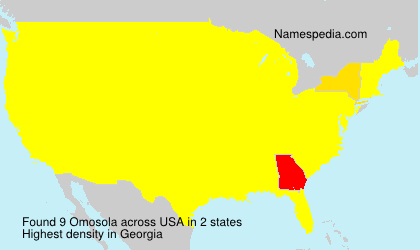 Surname Omosola in USA