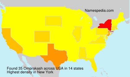 Surname Omprakash in USA
