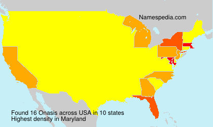 Surname Onasis in USA