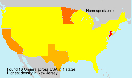 Surname Ongera in USA Surname Ongera in USA