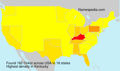 Surname Onkst in USA Surname Onkst in USA