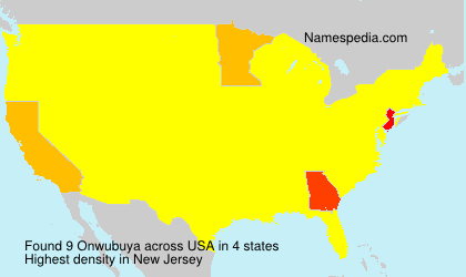 Surname Onwubuya in USA