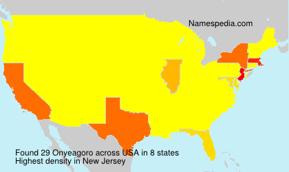 Surname Onyeagoro in USA Surname Onyeagoro in USA