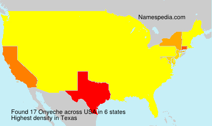 Surname Onyeche in USA
