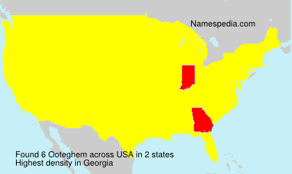 Surname Ooteghem in USA