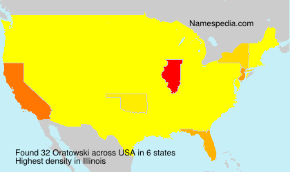 Surname Oratowski in USA
