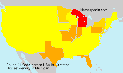 Surname Oshe in USA
