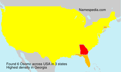 Surname Osomo in USA