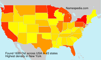 Surname Ost in USA