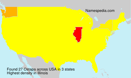Surname Ostapa in USA