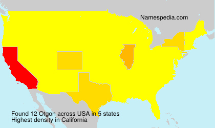 Surname Otgon in USA