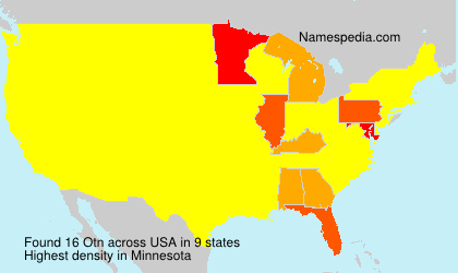 Surname Otn in USA Surname Otn in USA