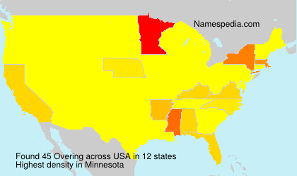 Surname Overing in USA