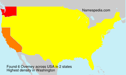 Surname Overney in USA