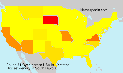 Surname Oyan in USA