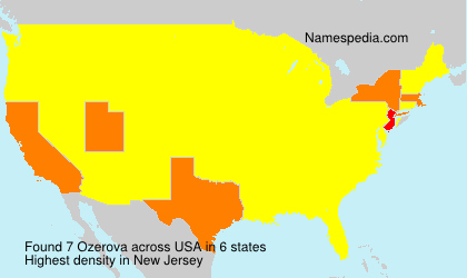 Surname Ozerova in USA