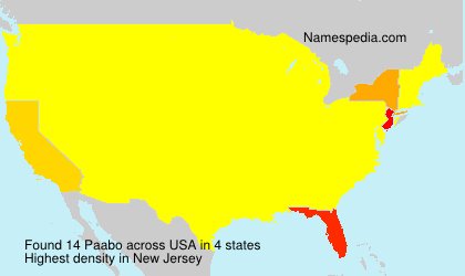 Surname Paabo in USA