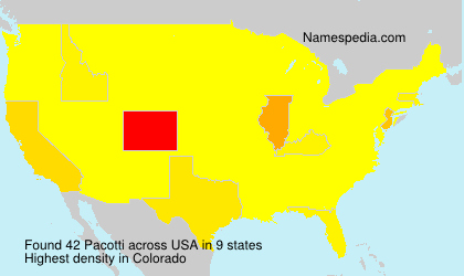 Surname Pacotti in USA Surname Pacotti in USA