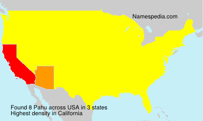 Surname Pahu in USA