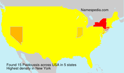 Surname Paidoussis in USA Surname Paidoussis in USA
