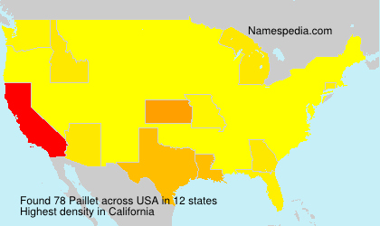 Surname Paillet in USA