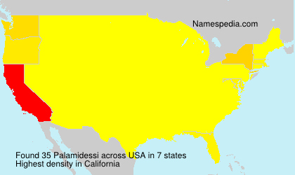Surname Palamidessi in USA