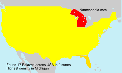 Surname Palazeti in USA Surname Palazeti in USA