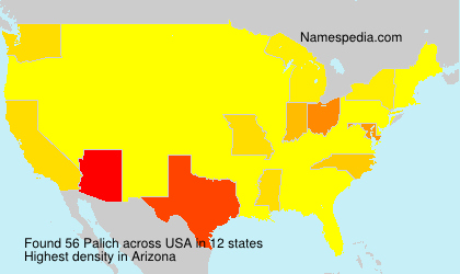 Surname Palich in USA