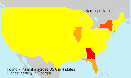 Surname Palmaka in USA