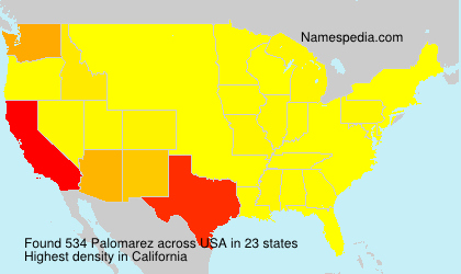 Surname Palomarez in USA