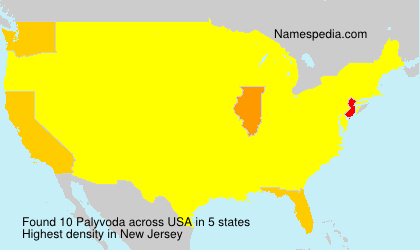 Surname Palyvoda in USA