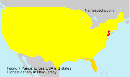 Surname Pancis in USA