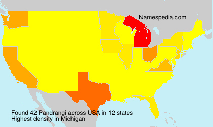 Surname Pandrangi in USA