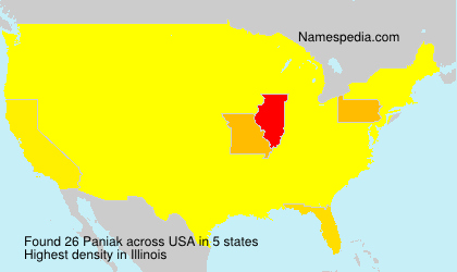 Surname Paniak in USA