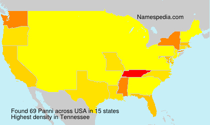 Surname Panni in USA